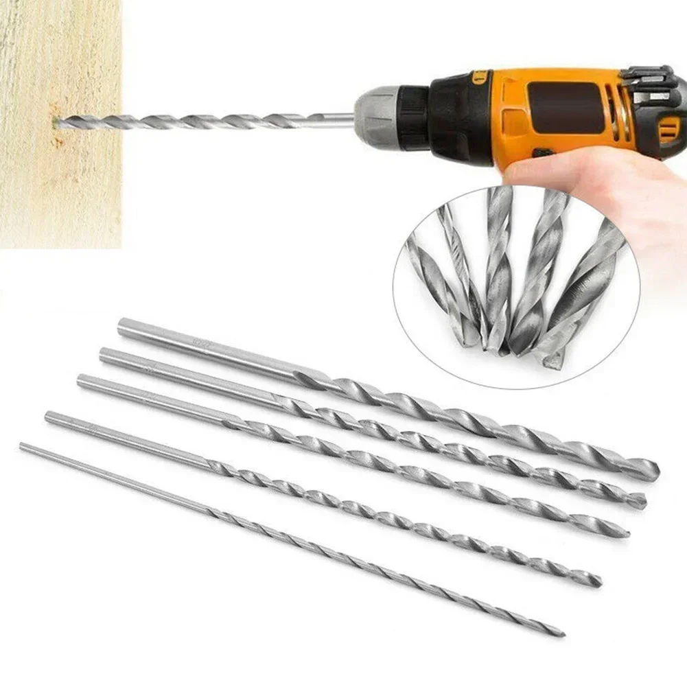 160-300mm Extra Long Drill Bits High Speed Steel HSS For Metal Drilling 2.5-6.5mm Holesaw Hole Saw Cutter Drilling Tool Parts