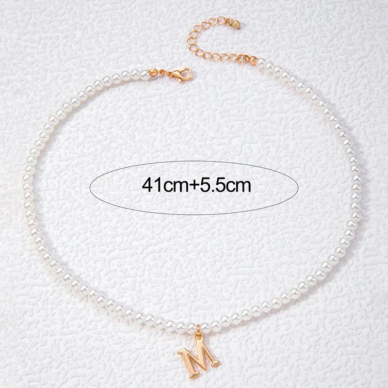 Docona Elegant Pearl Stone Shell Love Pendant Neckalce Classical Handmade Clavicle Chain Choker For Women Party Jewelry Gifts