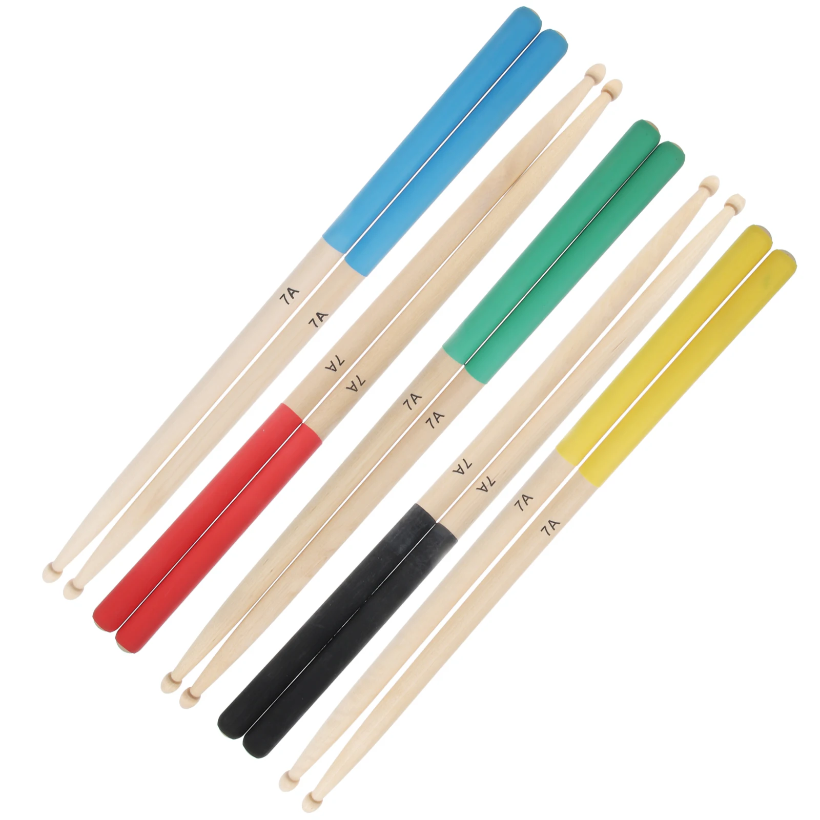 

7A Maple Sticks Multi Color Durable Drumstick For All Drums Drummer Accessories Wood Tipped Stick Drum Mallets Wood Drum