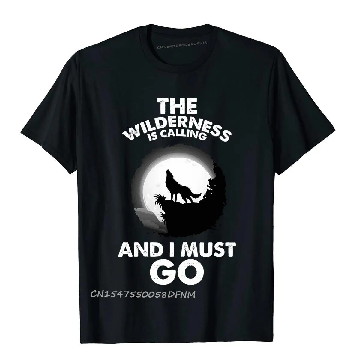 

The Wilderness Is Calling Adventure New Design Men Top T-Shirts Premium Cotton Tops T Shirt Tight Camisas Hombre