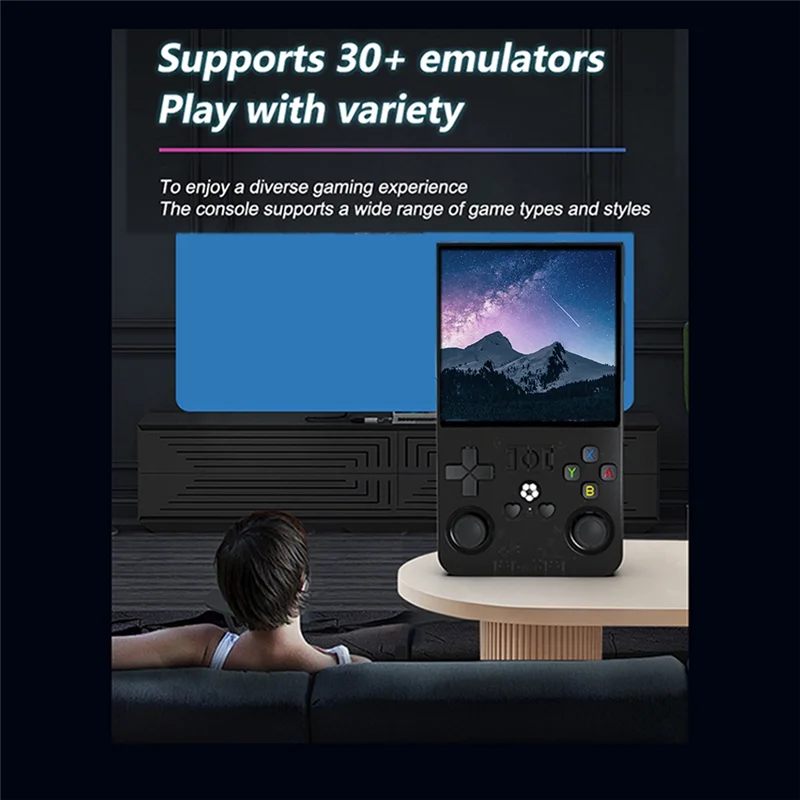 Retro Game Console R36MAX 4.0 Inch IPS Screen 128GB For Linux System Portable Handheld Video Player Preloaded Games-Y41A