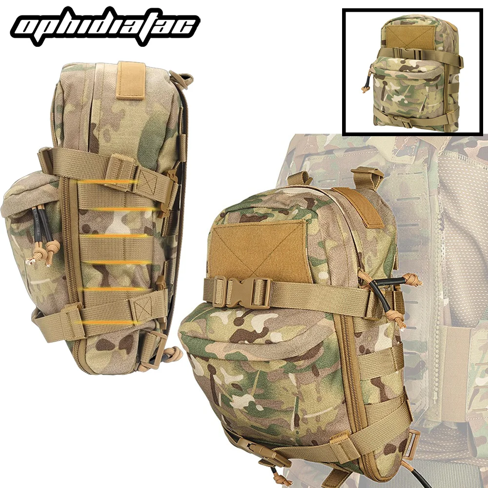 

OPHIDIAN Mini Water Bag Outdoor Hunting Backpack Hydration Bag Handheld Zipper Bag Outdoor Hunting Bag 1000D Nylon Outdoor Sport