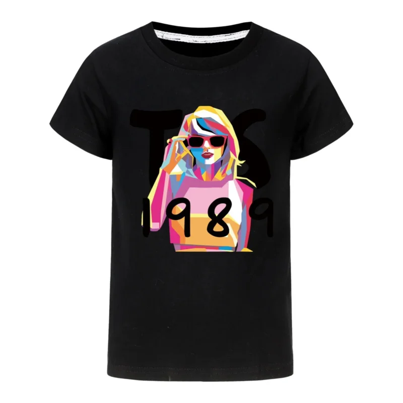 تي شيرت Merche Era لعام 1989 للفتيات ملابس الشارع الشهير برقبة دائرية من القطن بأكمام قصيرة ملابس أطفال تي شيرت للجنسين