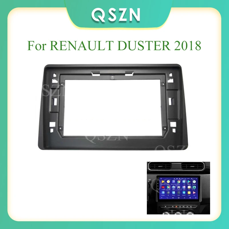 

QSZn Car Stereo 10" Big Screen 2Din Fascia Frame For Renault Duster 2018 Audio Dash Fitting Panel