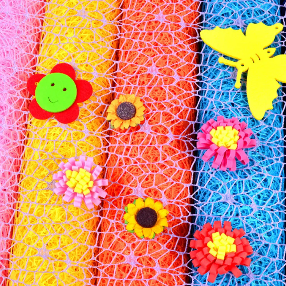 

1 Roll Jacquard Gauze Netting Large Size Diy Hanging Decor For Kids Craft Wrapping Gift Curtain Backdrop Party Wedding