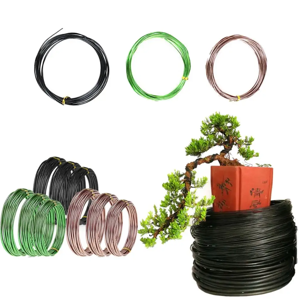 

9 Rolls 1mm 1.5mm 2mm Tree Styling Orchard Plant Modelling Bendable Garden Supplies Bonsai Wires Fastener Tool Training Wire