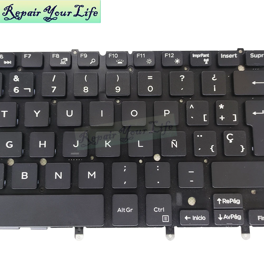 0MWV23 US Spain Spanish Laptop Backlit Keyboard For Dell Inspiron 13 7000 13 7347 13 7348 13 7352 7349 P54G P57G 9350 9360 9343 view 2