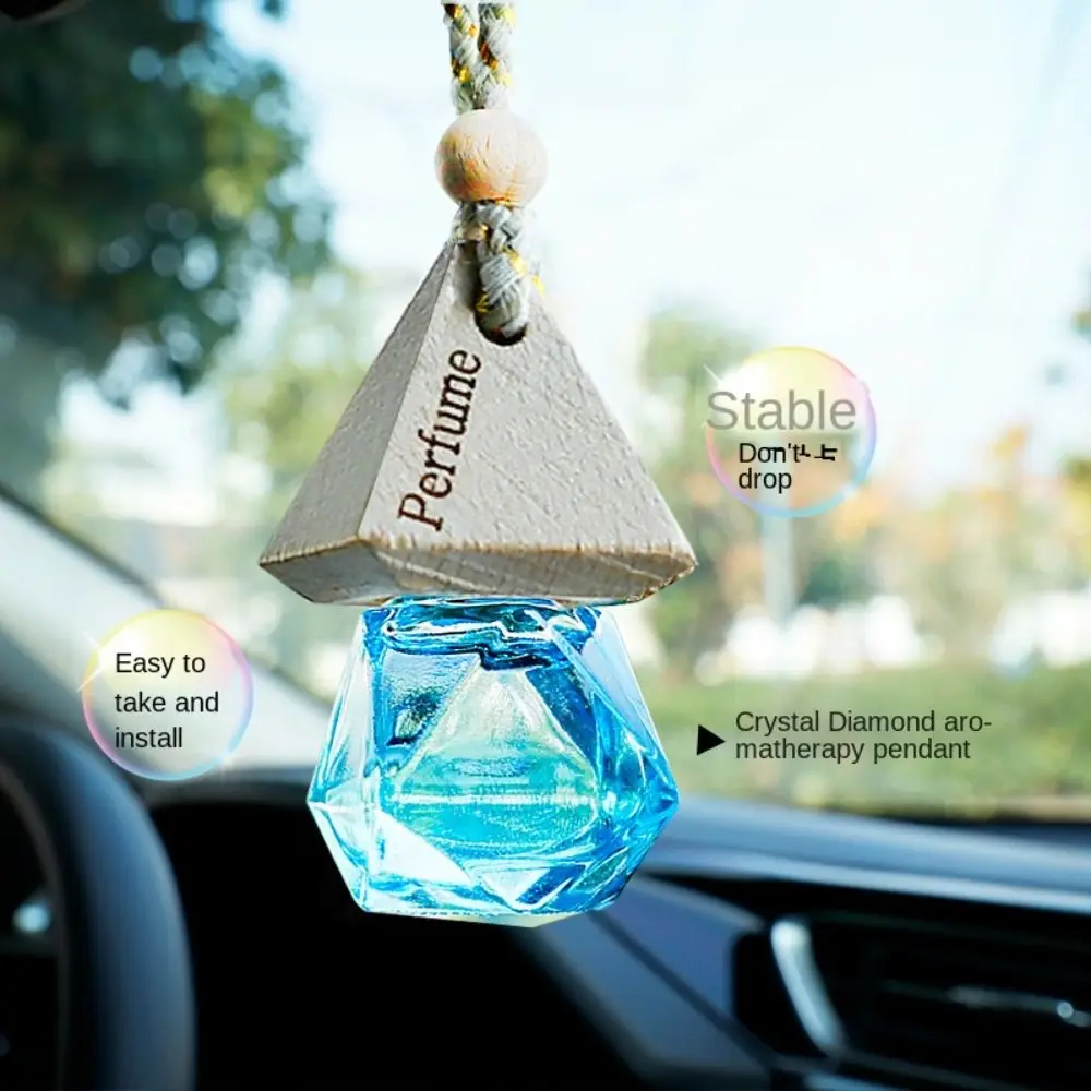 Gift Glass Car Perfume Pendant Vehicle Interior Not Irritating Fragrance Diffuser Pendant Lasting Air Freshener