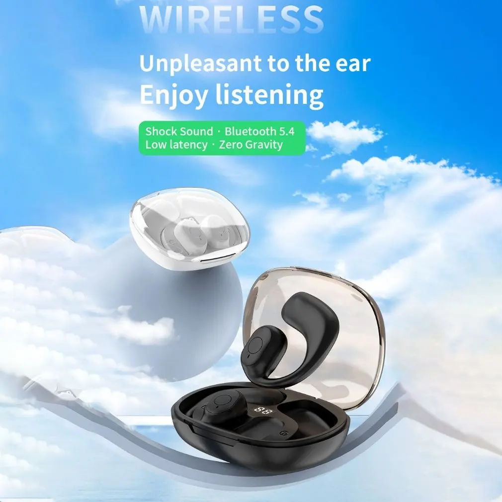 Sports Wireless Headphones Open Air Conduction Hifi Heavy Bass Music TWS Bluetooth Earphones Touch Ear-Hook OWS Gaming Headsets