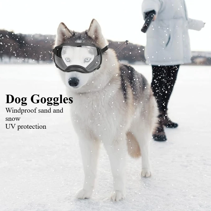 

New Pet Goggles Windproof Sand Proof UV Resistant Sunglasses for Medium To Large Dogs Adjustable Pet Sunglasses Dog Supplies