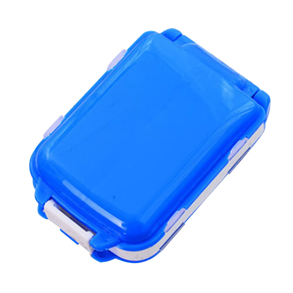 

Portable Pill Box Double Compartments Medication Travel Case Compact Storage Boxes for Pills Daily Use Health Care
