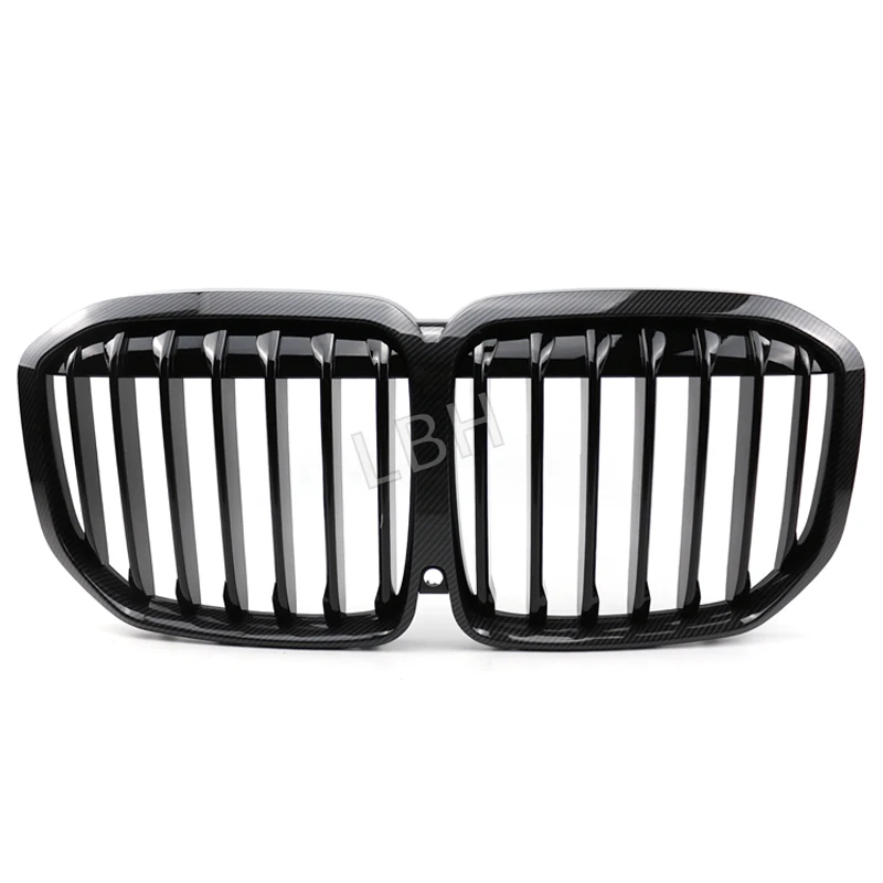 

fit for 2020+ BMW X7 G07 Carbon streak ABS material Front bumper Grille Mesh Racing Grills Air Intake Radiator Ventilation Grid