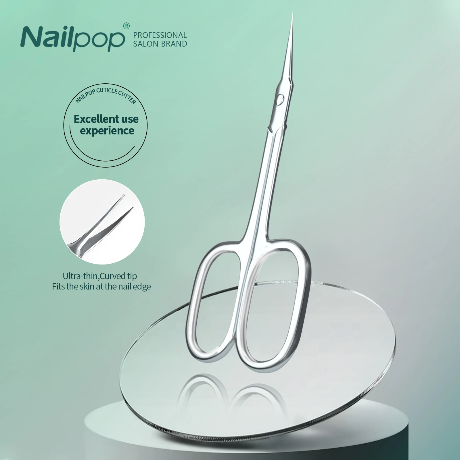 Nożyczki do skórek Nailpop, obcinaczki do skórek, trymer, usuwacz martwego naskórka, narzędzia do manicure i pedicure, profesjonalne narzędzia do zdobienia paznokci.