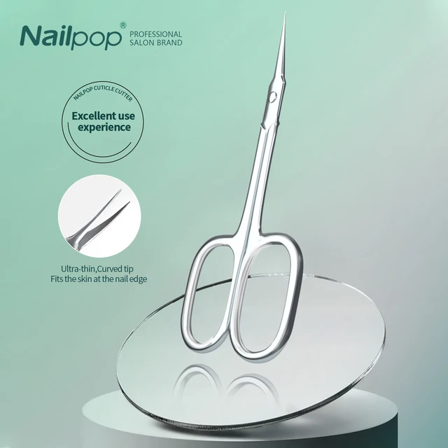 Nożyczki do skórek Nailpop, obcinaczki do skórek, trymer, usuwacz martwego naskórka, narzędzia do manicure i pedicure, profesjonalne narzędzia do zdobienia paznokci.