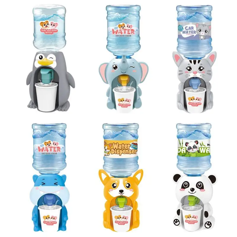 Cute Animal Simulation Drinking Fountain Desk Water Dispenser Decor Ornaments Childrens Mini Water Dispenser For Role Play Props