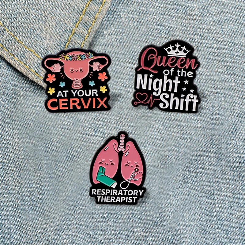 Human Organ Enamel Pins Women's Brooches Men Lapel Pins Badge on Backpack Costume Accessories Medical Jewelry Nurse Gifts view 6