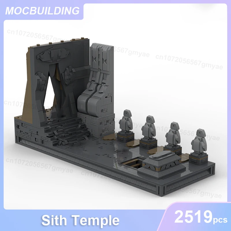 Sith Tempel Model MOC Bouwstenen DIY Monteren Bakstenen Ruimte Architectuur Model Collectie Display Kerst Speelgoed Geschenken 2519PCS