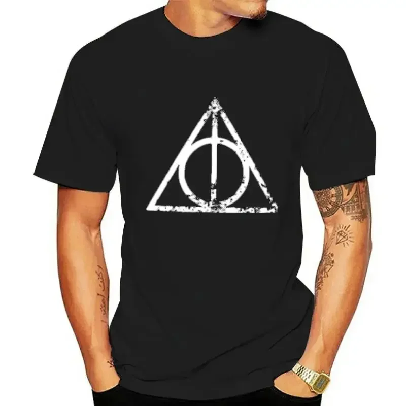 T-Shirt SIZES The Deathly Hallows anime clothes men clothing new in tops & tees mens designer  streetwear vintaget Short Sleeve