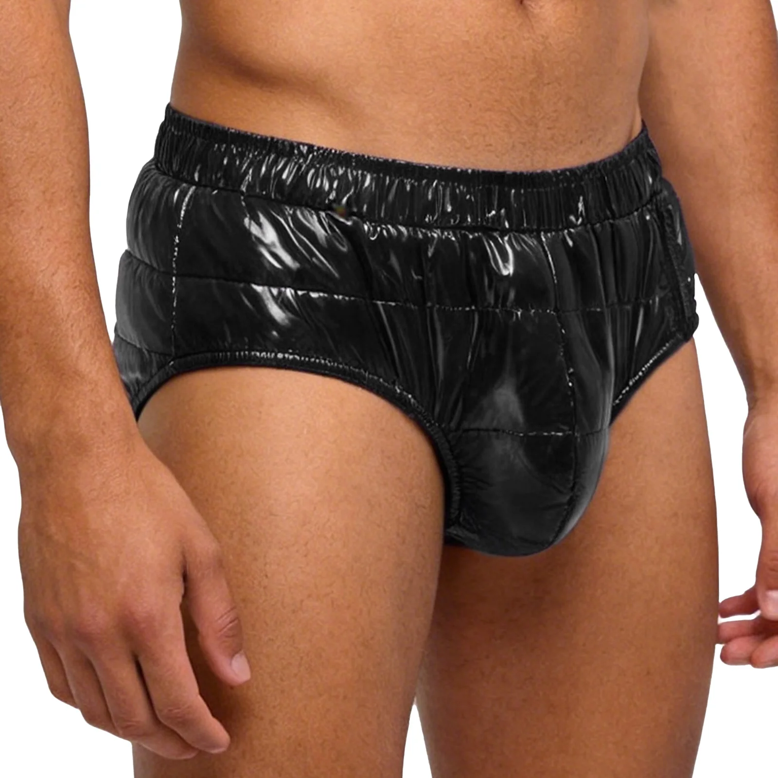 Men Waterproof Leak-proof Diaper Cover Quilted Puffer Padded Briefs Elderly Alzheimer Bedridden Special Needs Adaptive Underwear
