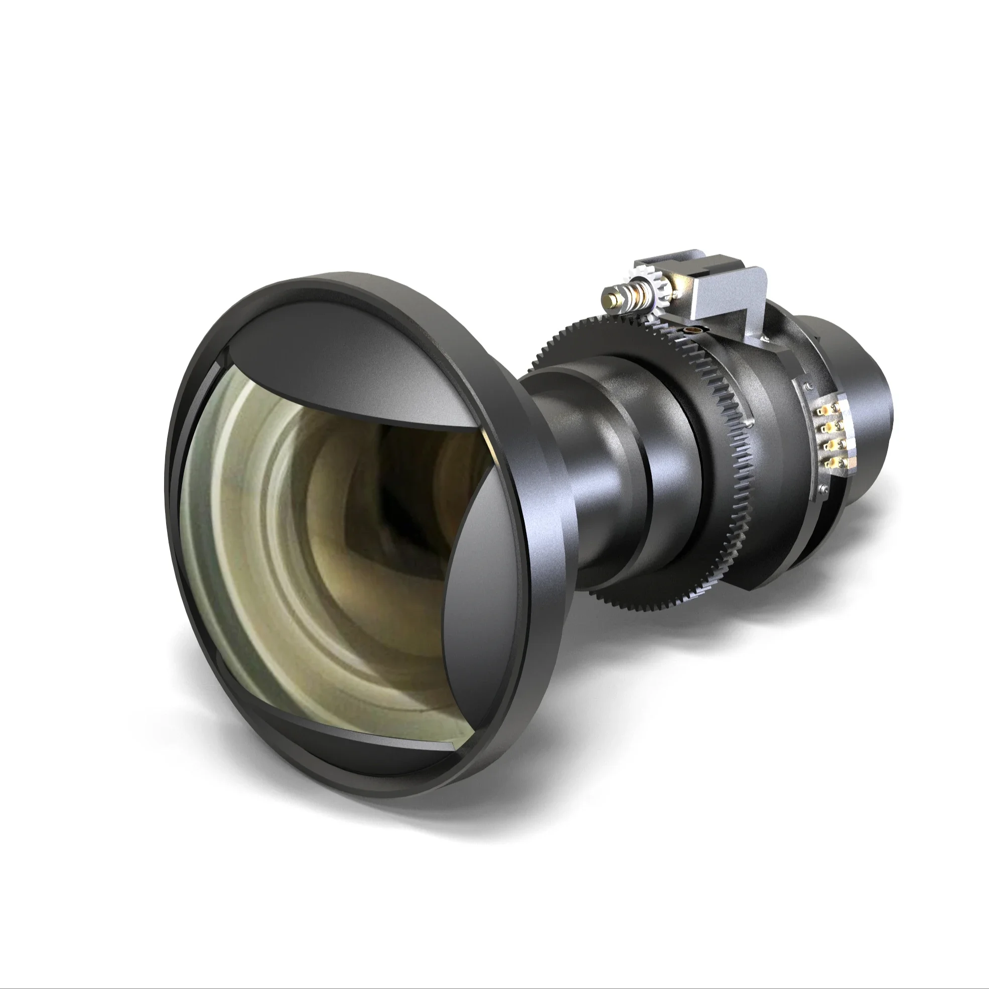 Lente Fisheye para hd dome hd todo em metal projetor externo, lente de foco curto, hcp-d777x