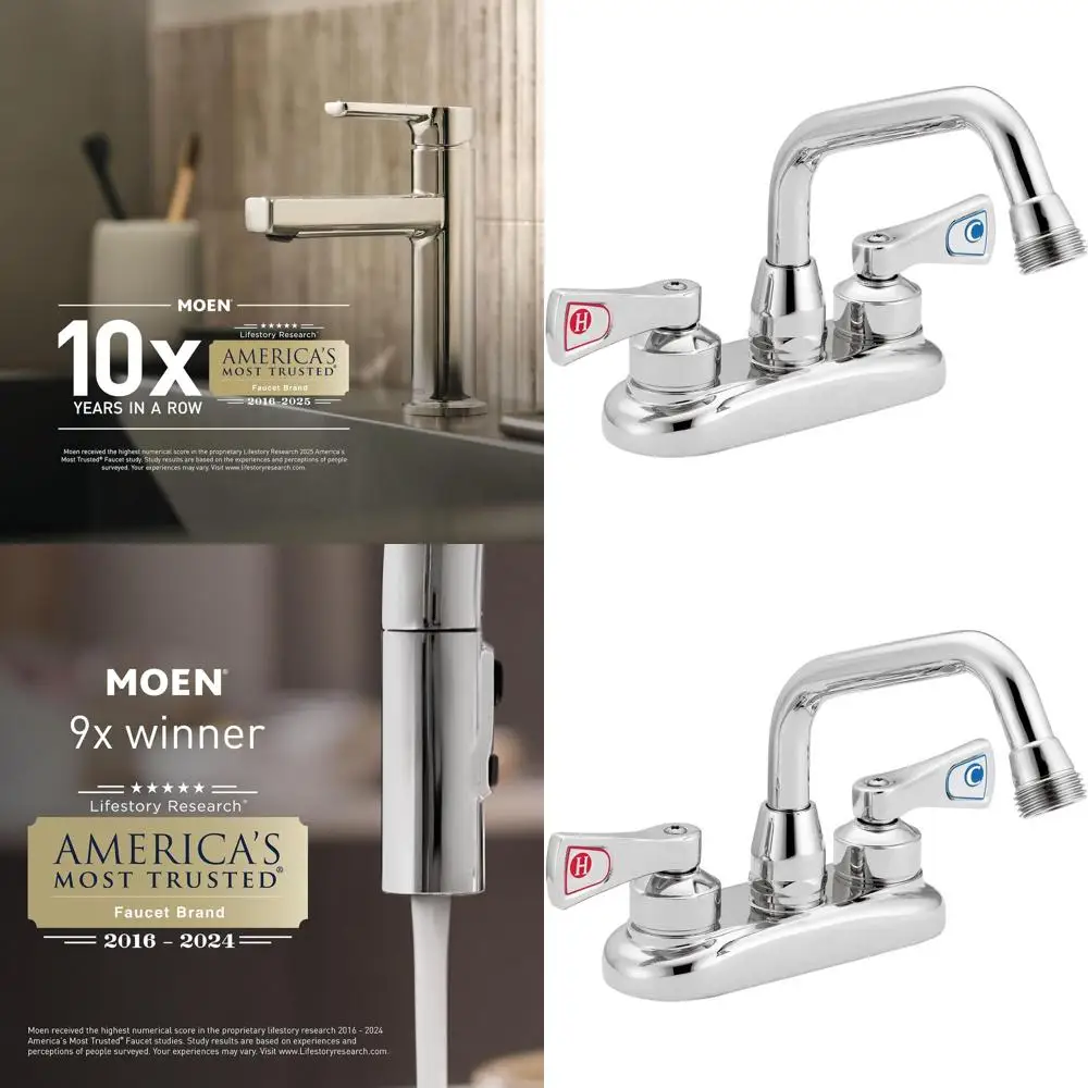 

M-DURA 4 Dual-Handle Chrome Utility/Laundry Faucet, Model 8277