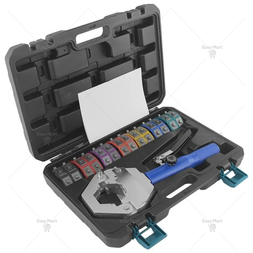 Portable Hydraulic Hose Crimping Tool Manual Hose Crimper Kit 8T Hydra-Crimper Automotive Air Conditioning Maintenance