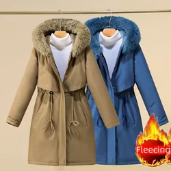 New In Coats & Jackets Women's Winter Padded Jacket Loose Casual Outerwears Fleece Hodded Windbreaker Elegant Office Lady's Coat
