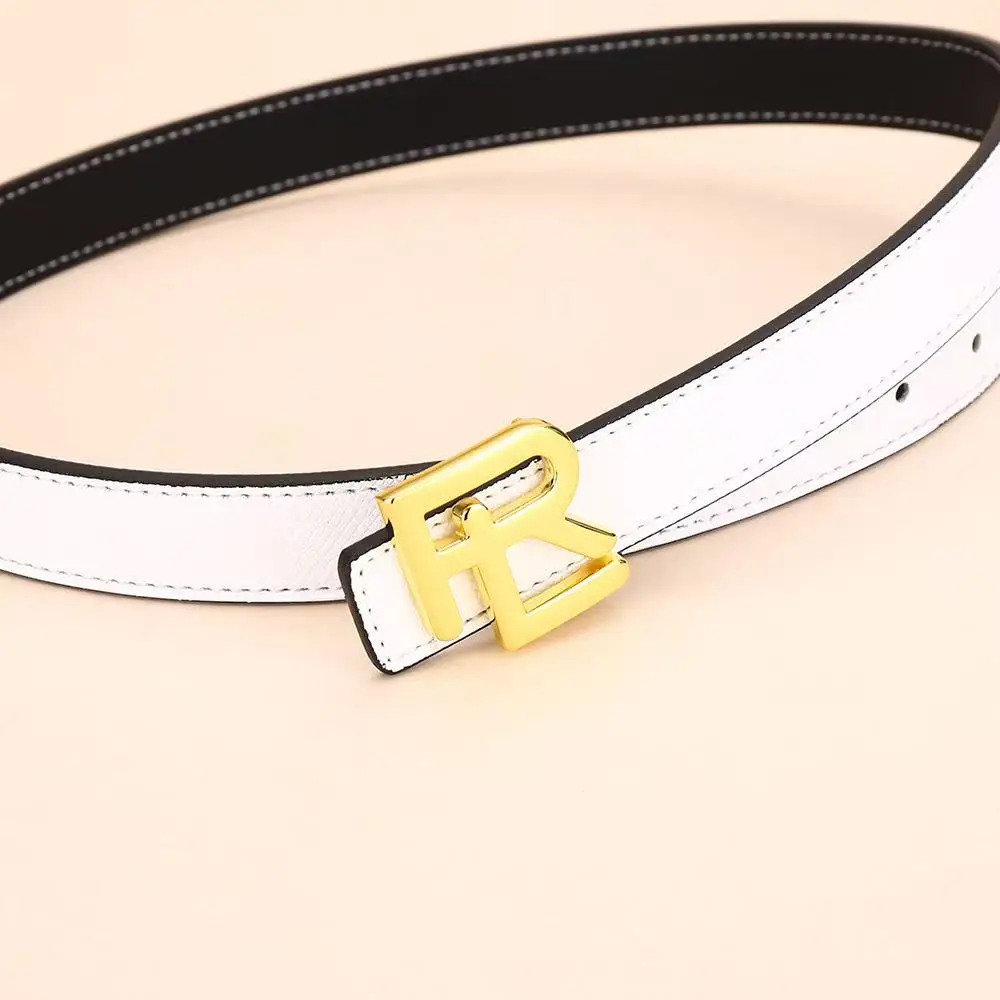 Damenmode-Doppelseitiger Gürtel mit Hochwertiger Goldschnalle Eignet Sich Am Besten für Damen-Jeansgürtel-Kleider – Detail 4