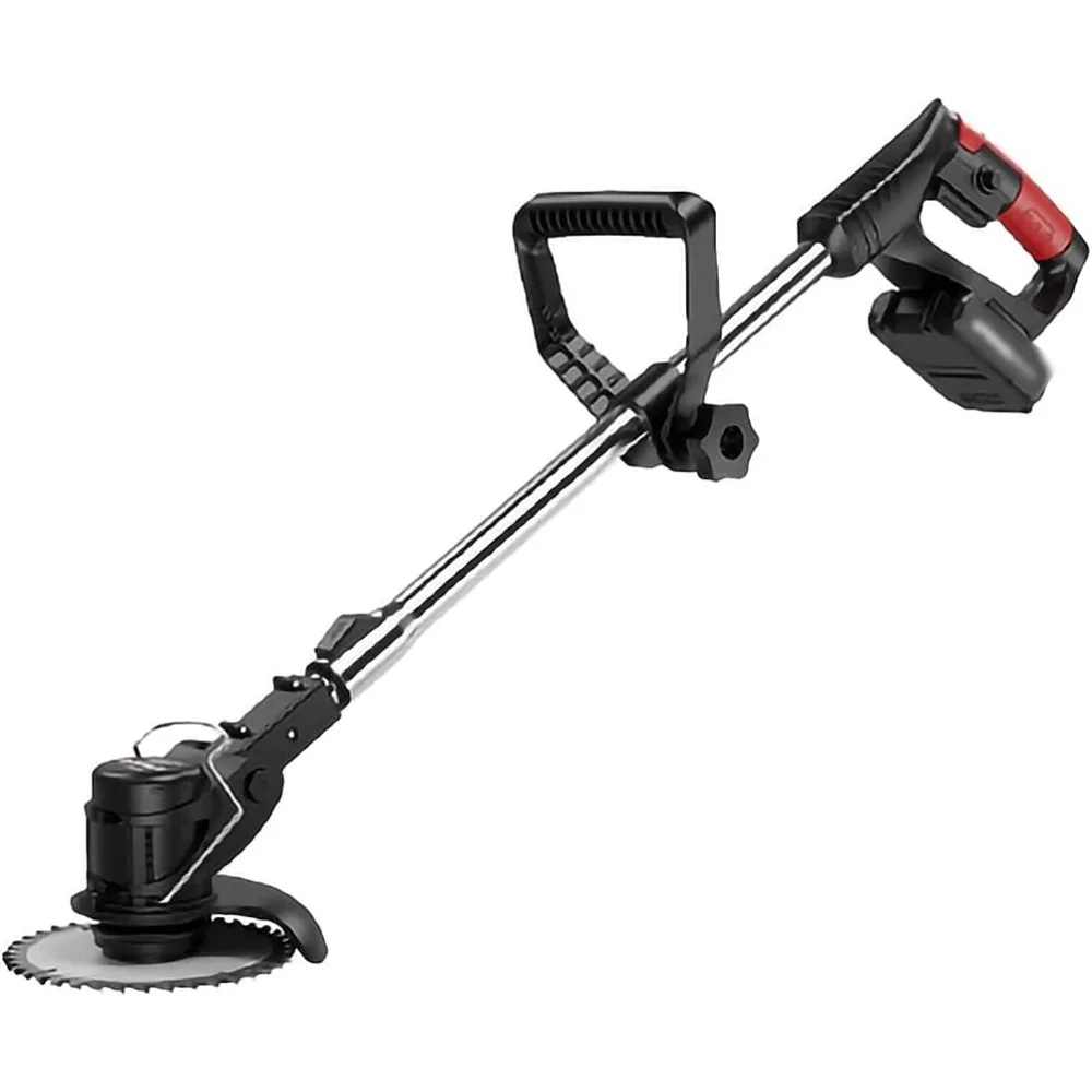 เครื่องตัดหญ้าที่มีประสิทธิภาพสำหรับใช้ในบ้านและสวน เครื่องตัดหญ้าไฟฟ้าขนาดกะทัดรัดพร้อมใบมีดพลาสติก ใช้พลังงานจากแบตเตอรี่ลิเธียมไอออน