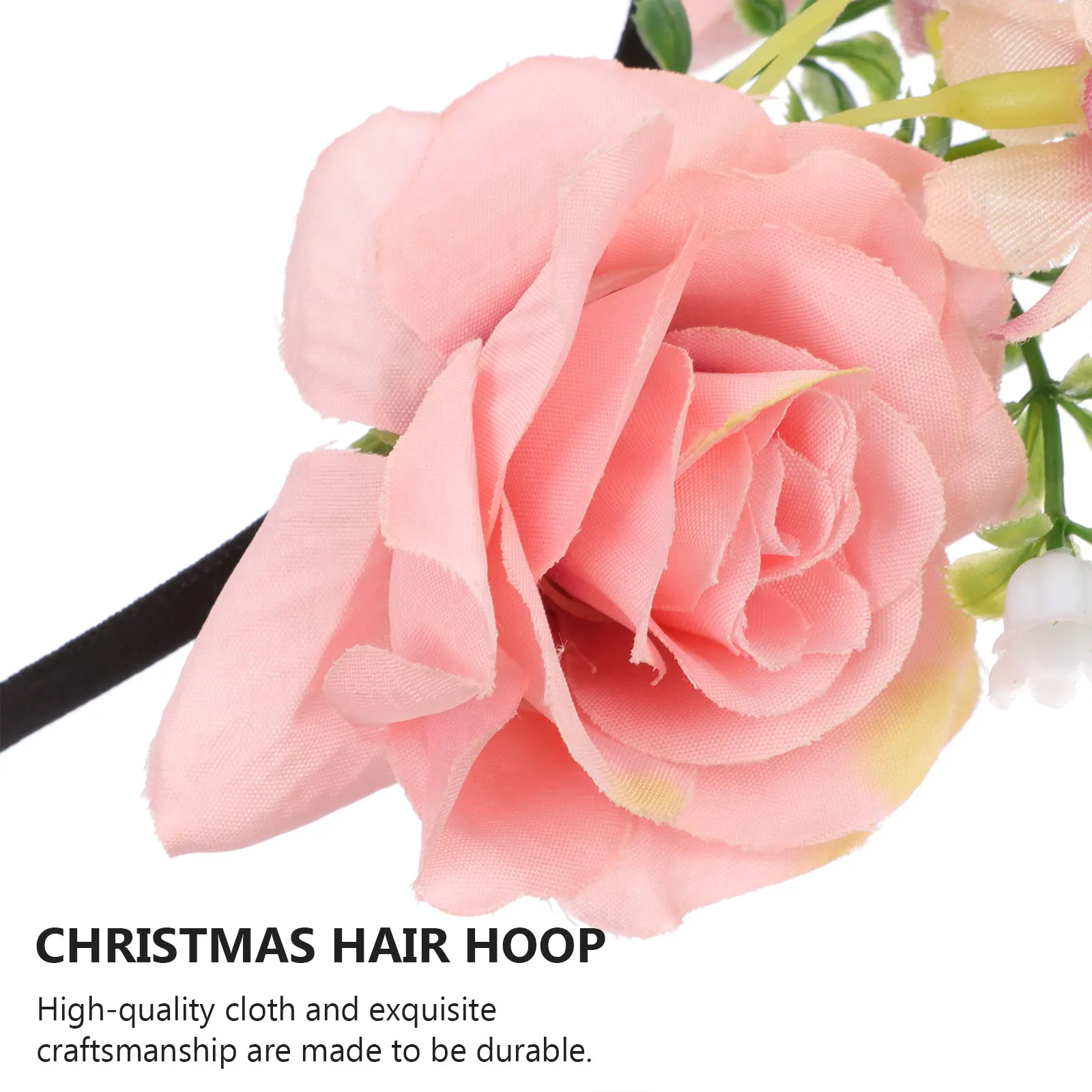 

Cloth Flower Hoop Imitation Rose Hairband Floral Headwear Garland Hair Band Party Festival Decor Face Washing Headband Hair