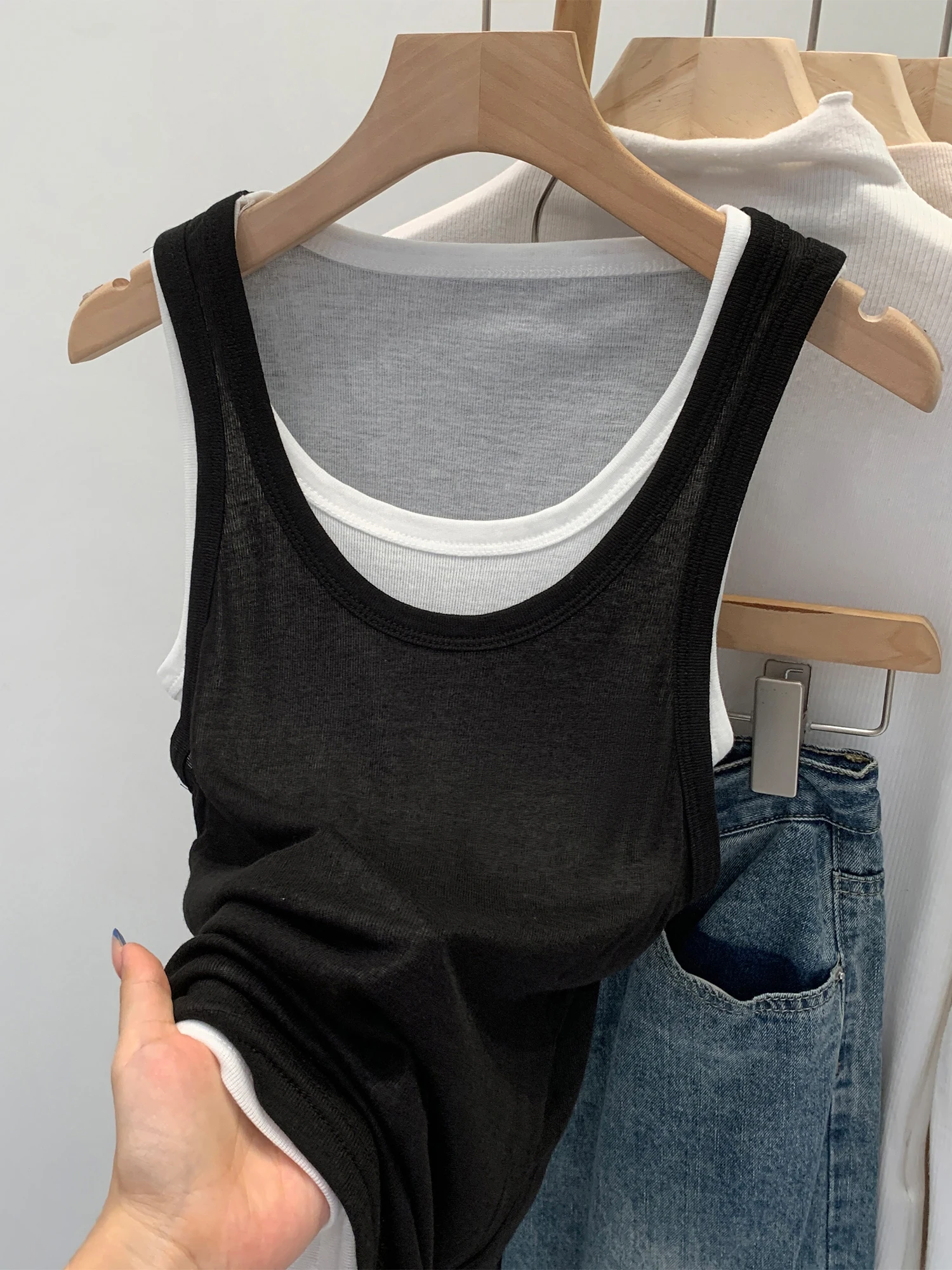 ay رقيقة ملابس العمل حزام سترة المرأة الصيف جديد فريد ملابس خارجية Svel سترة رياضية علوية قطعتين مجموعة تخفيف Sle العادية L... #3