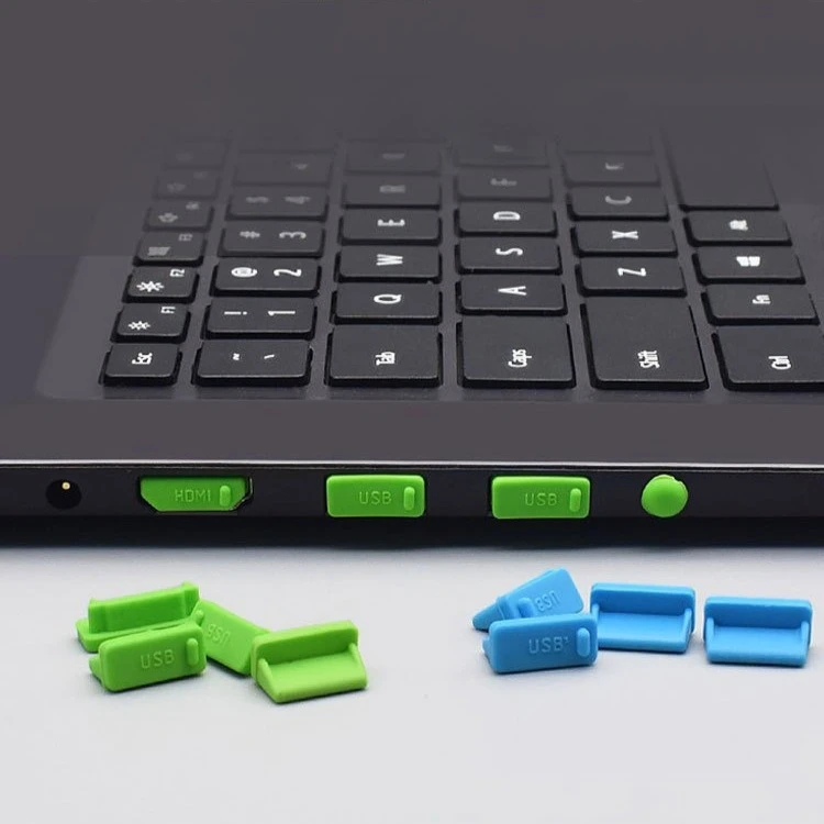 16 pçs/set Silicone Anti Poeira Plug Capa Rolha Tipo C Laptop Poeira Porta USB Interface RJ45 à prova d'água