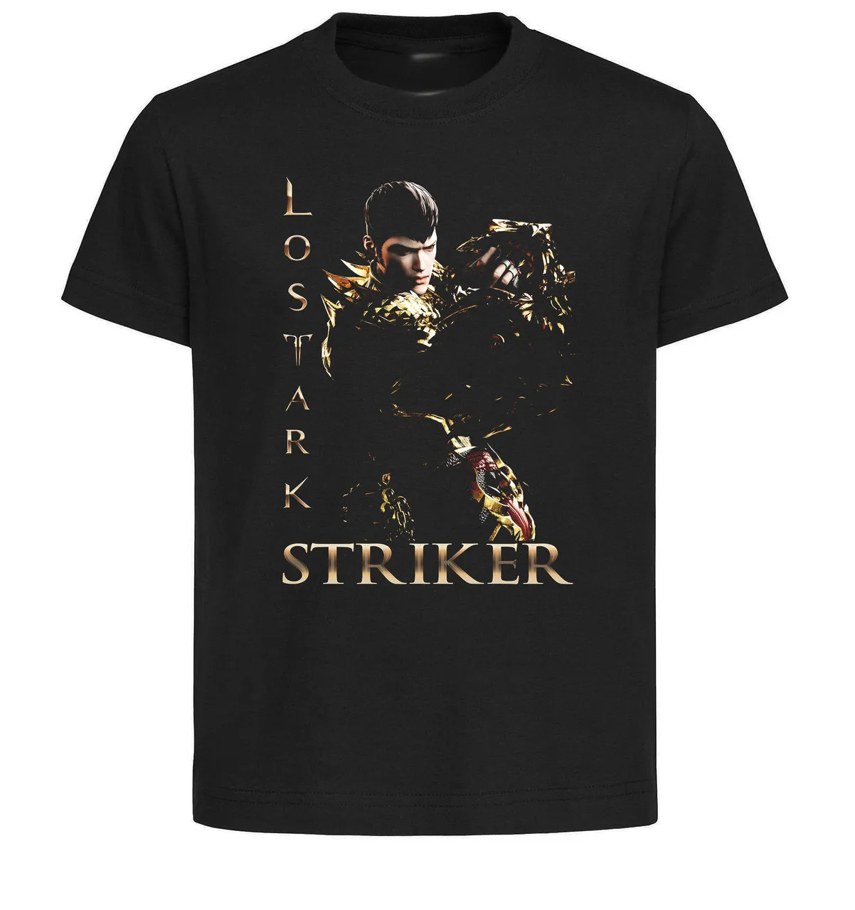 T-Shirt Unisex Black Japanese Style Lost Ark Striker