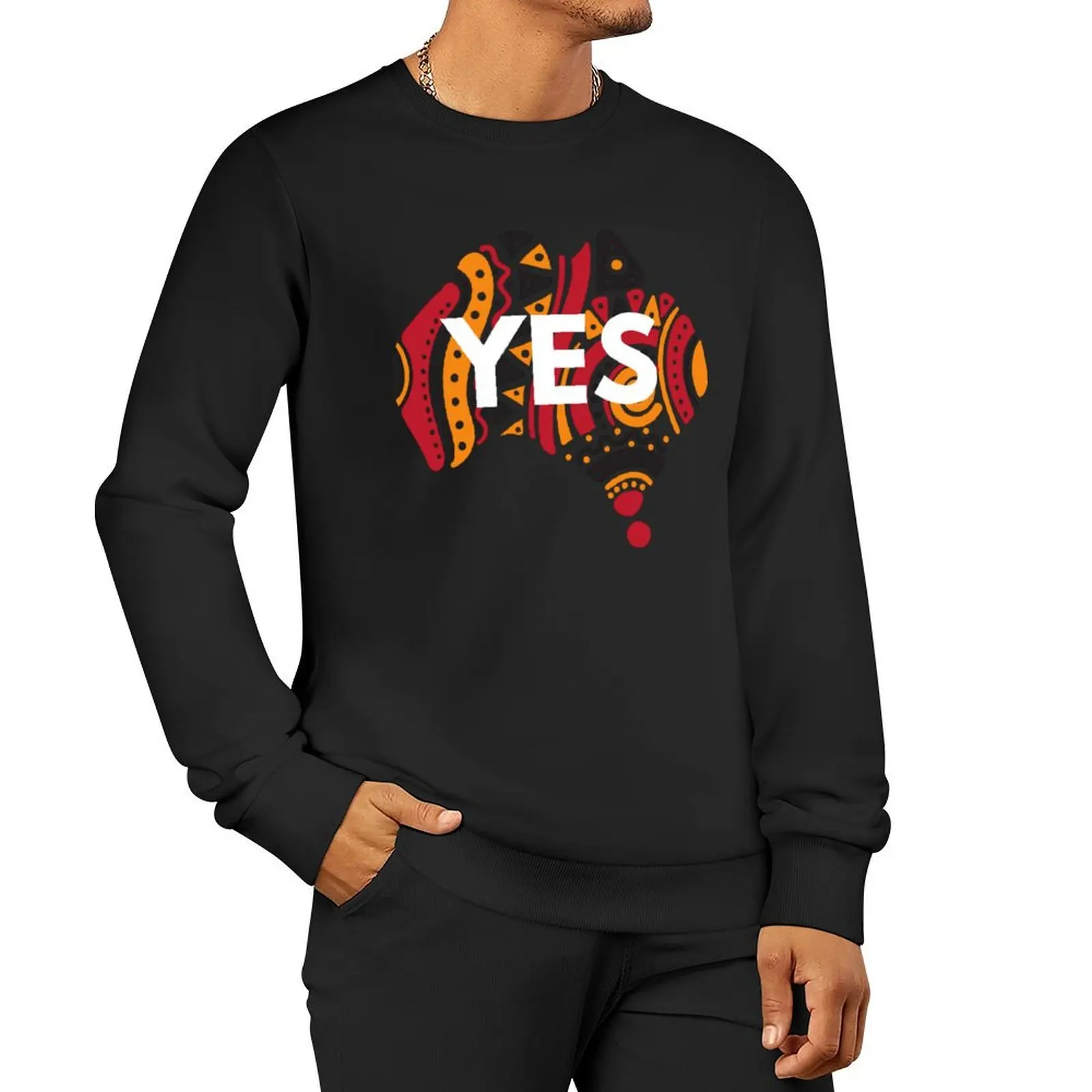 

Yes to the Voice to Parliament Classic Sweatshirt men's winter sweater men's sweat-shirt new sweatshirts