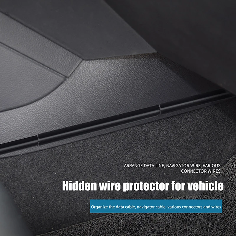 مشابك غطاء سلكية مخفية 8 قطع؛ واقي كم خط الكابل الداخلي للسيارة العالمية؛ ملحقات مشبك منظم كابل البيانات