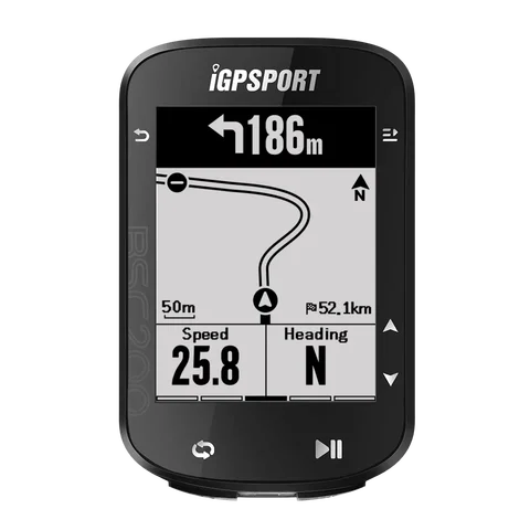 IGPSPORT GPS 자전거 컴퓨터 사이클링 주행 거리계, 무선 속도계, 경로 탐색 ANT + 블루투스 5.0 액세서리, BSC200