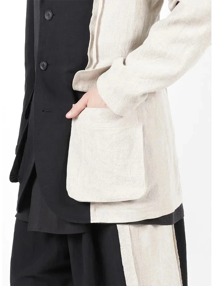 FANTASTION original linen blazer linen jacket modern men\'s blazer men\'s casual jacket designer jackets blazer luxury man jacket