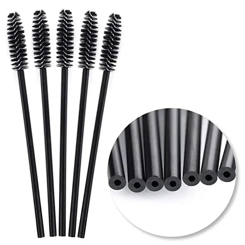 Brosses à Cils de Poulet, Outils d'Extension, Brosses à Mascara, Applicateur, Bobines, Outils de Maquillage, 50 Pièces