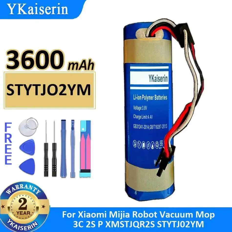 xiaomi-mijia-モップ-3c-2s-p-xmstjqr2s-stytj02ym-ロボット-stytjo2ym-クリーニングバッテリー-3600mah-安全