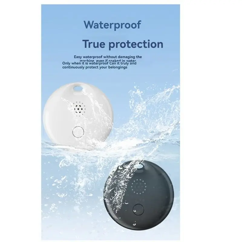 Mini Tracking Locator For Airtag Findmy Global Search Anti Loss Locator Mini Circular Tracker For Kids Dog Pet-A79U