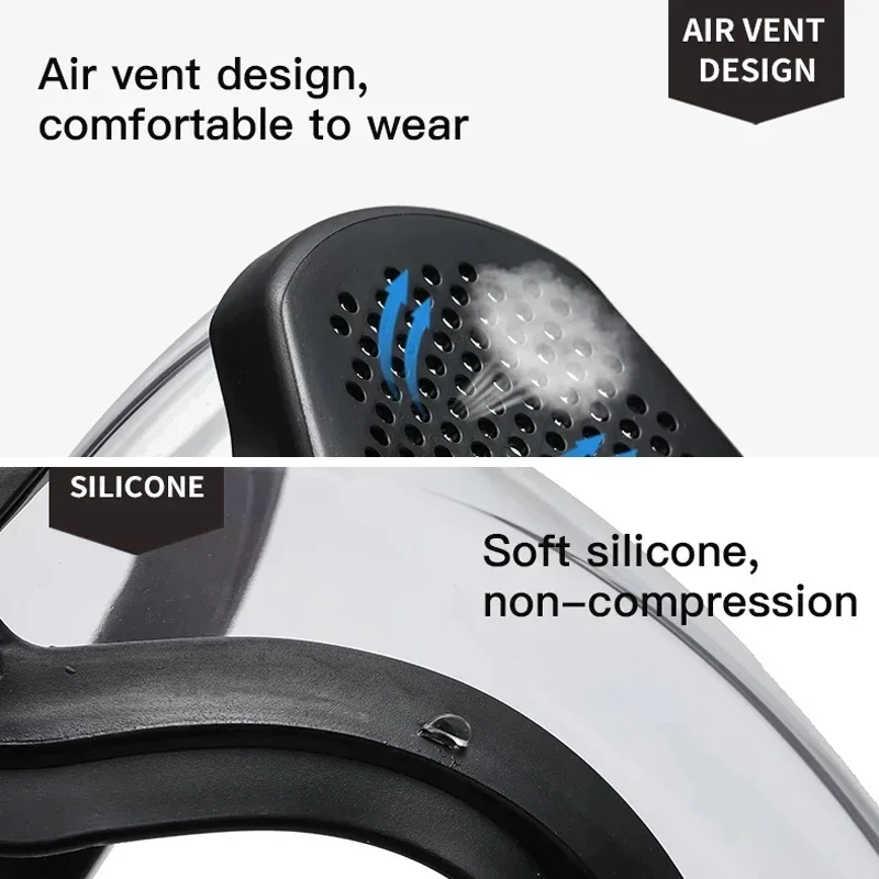 Transpelarent Full Face Shield Mask Head Protective Cover Eye Safety Glasses Kitchen Tools Screen Visitors Dust WindProof Anti-F