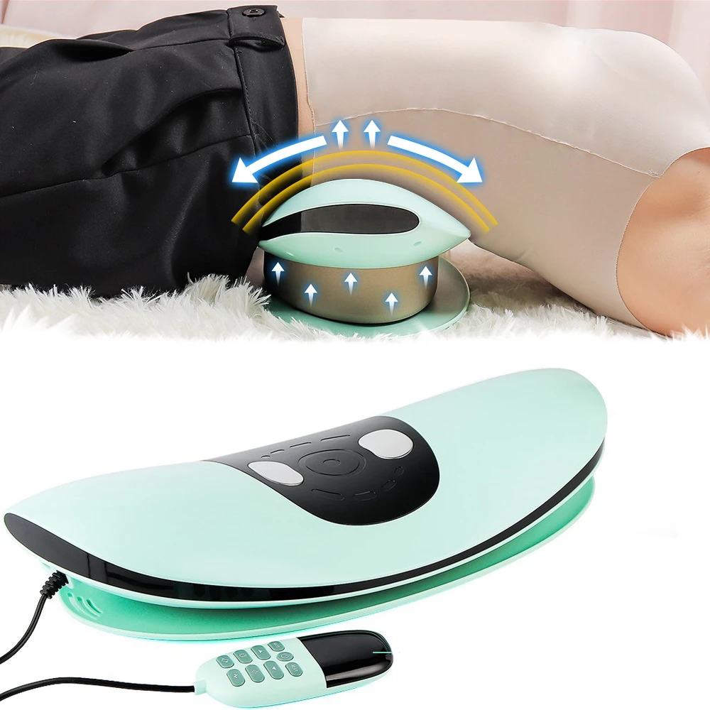 Electric Lumbar Traction Massager Adjustable Vibration Waist Massager Waist Spine Support Back Massage Machine Waist masajeador