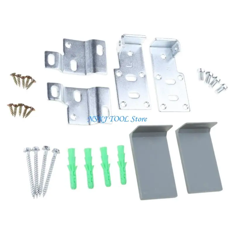 L8RC الدقة وضعت خزانة دعم الأجهزة الرف دعم بين قوسين الثقيلة خزانة أداة معلقة للمطبخ وخزانة الملابس #5