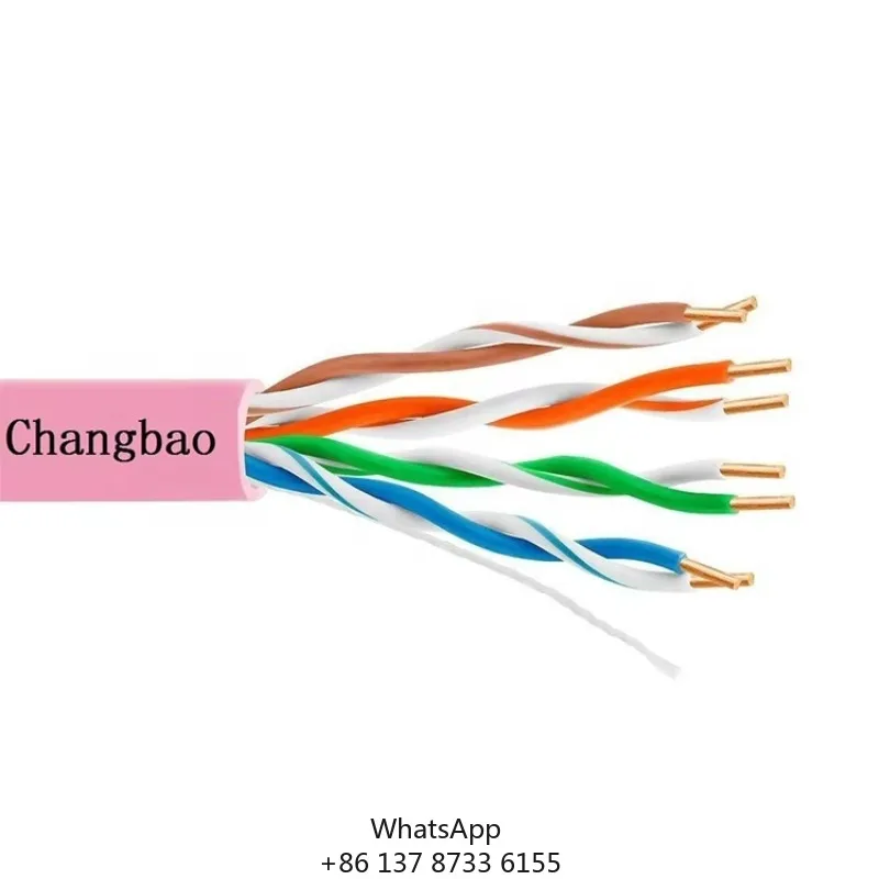 CHANGBAO 4 Pares de Cables LAN CAT5/CAT5E UTP/FTP/STP/SFTP de 24 AWG y 0.5 mm, Cable de Red de 305 m, Cable LAN UTP RJ45 CAT5e 24AWG