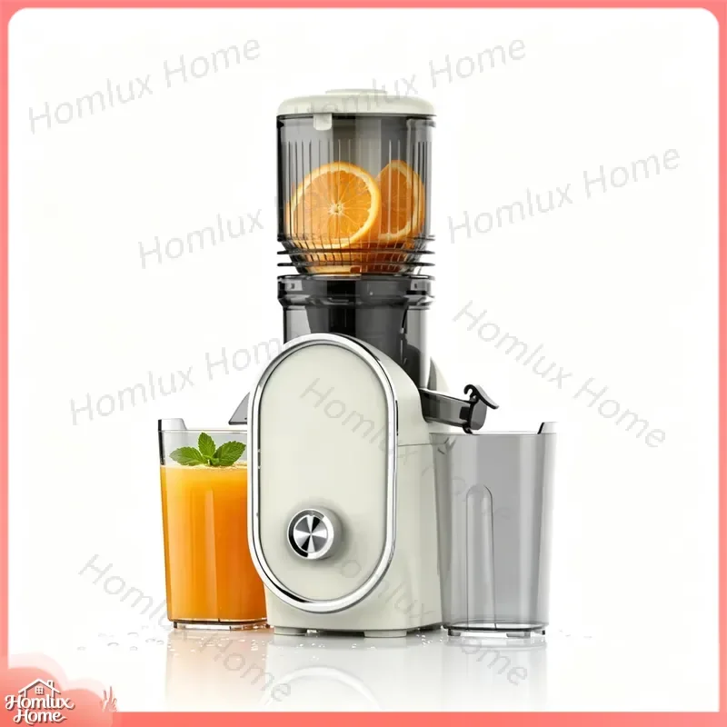 Portable Slow Juicer 800ml Large Caliber High Juice Yield No Mesh Filter Pomace Separator Quiet Motor Home Kitchen Fruit