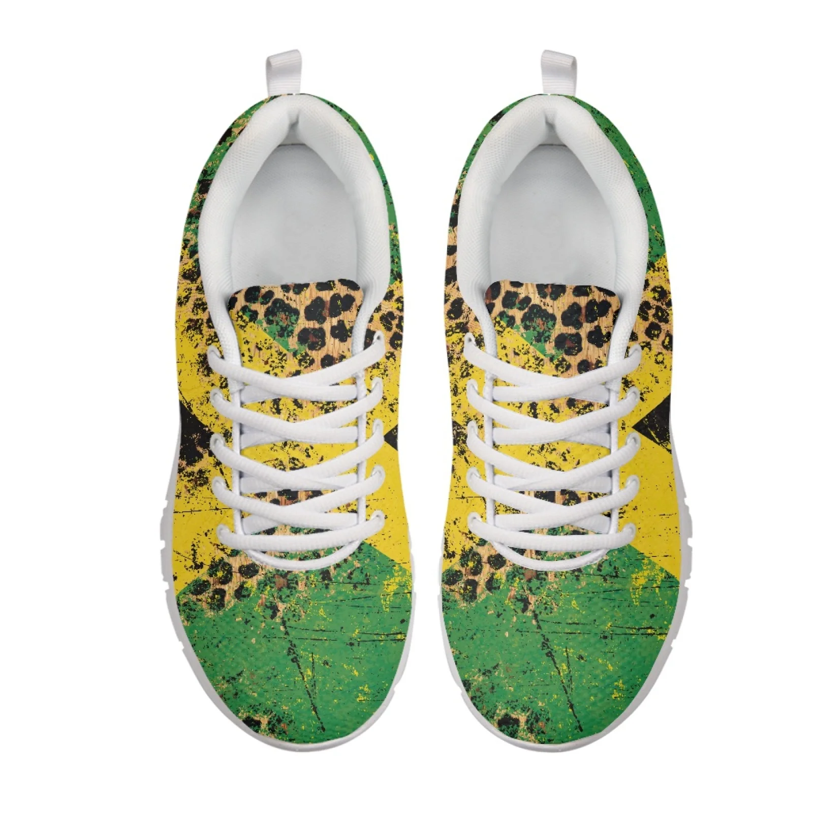 Coloranimal Leopard Walking Shoes Running Athletic Shoes for Women Anti-Slip Running Sneakers