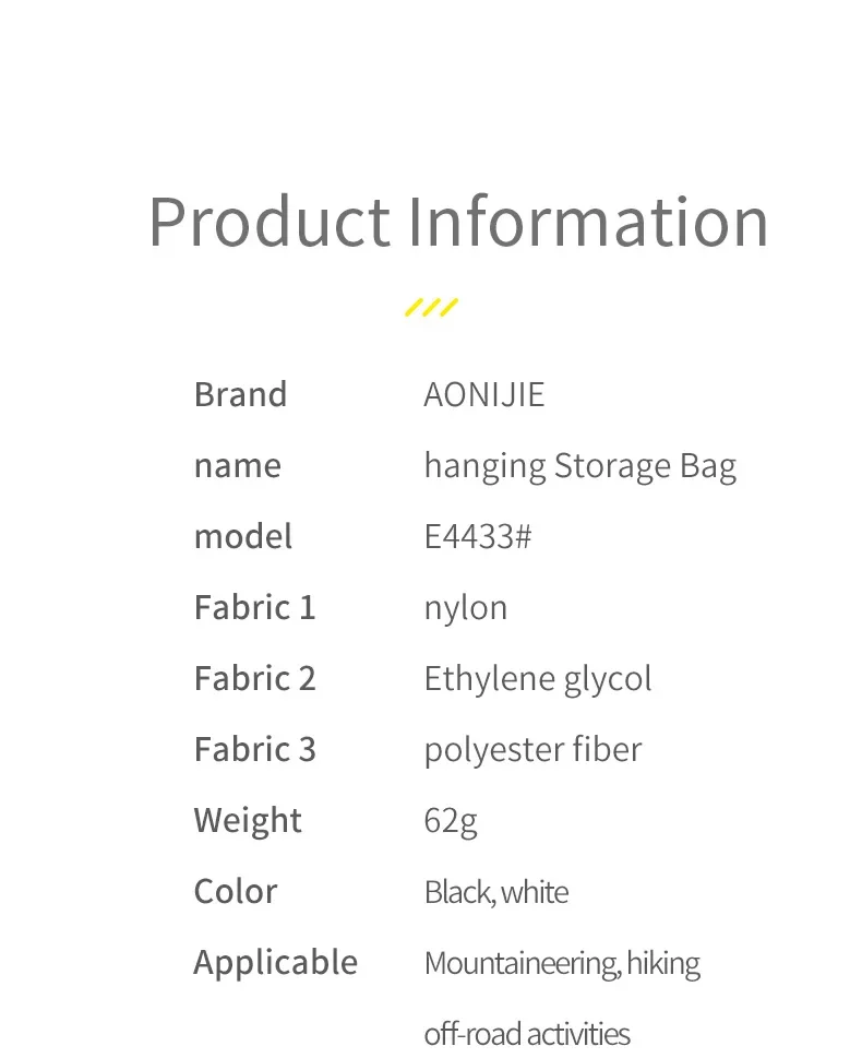 AONIJIE E4433 Trekking Pole Quiver Bag Passend für C9116 Modell Trinkbeutel Wanderstöcke Aufbewahrungstasche Pack – Detail 7