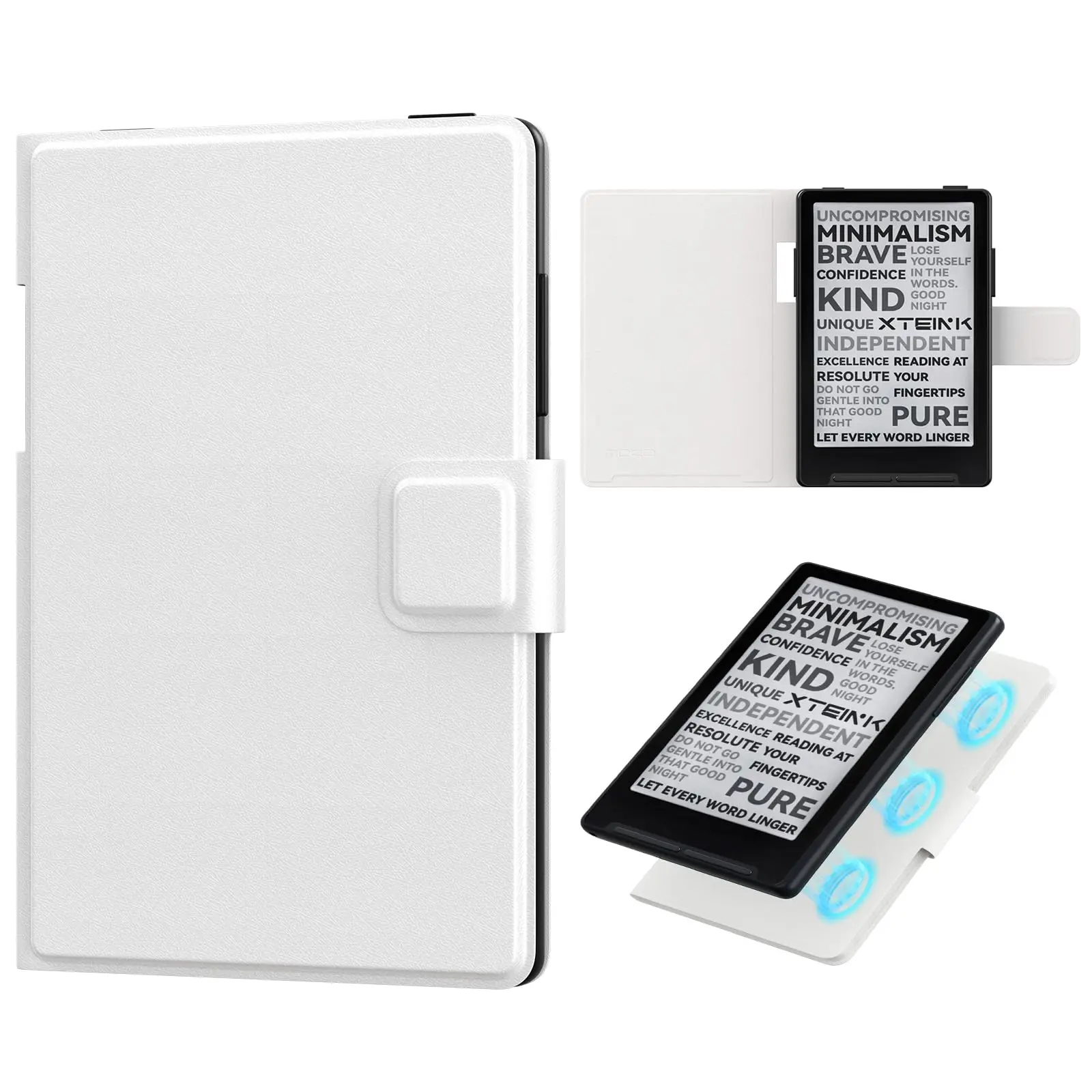 MoKo Magnetic Detachable Case Suit for XTEINK X3 XTEINK X4 PU Leather Protective Shell Cover Skin Folio
