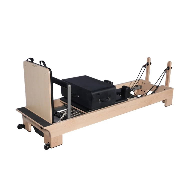Hot Sale Reformer Pilates Comercial Use Built-In Footbar Maple Pilates Studio Reformer Yoga Bed Pilates Reformer