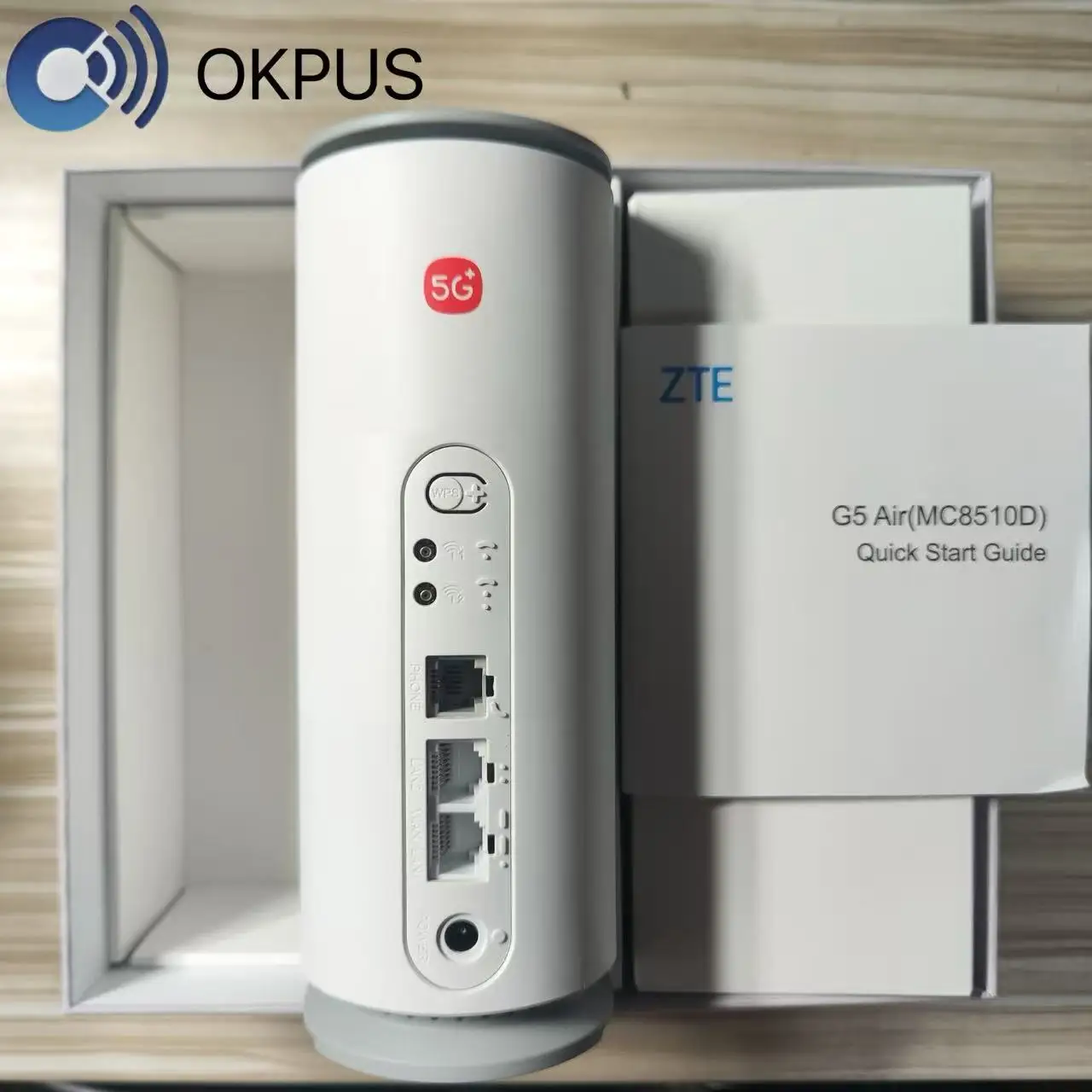 Módem ZTE 5G desbloqueado, enrutador Sim ZTE G5 AIR MC8510D, enrutador 5G, enrutador inalámbrico 5G, enrutador CPE WiFi interior, enrutador Wifi 4G